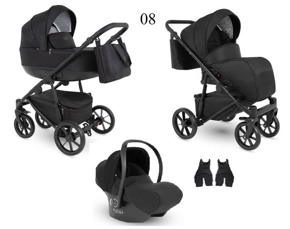 Czarny wózek 3w1 wielofunkcyjny Alterro Camarelo  08